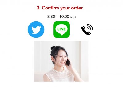 Tsukiji Sabuchan order instruction: Confirm your order